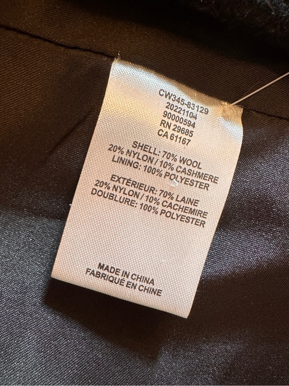 Pendleton Wool and Cashmere Coat - Picture 9 of 9
